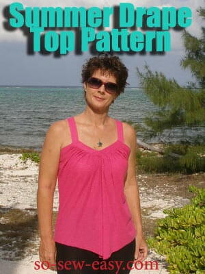 Summer Drape Top Free Sewing Pattern