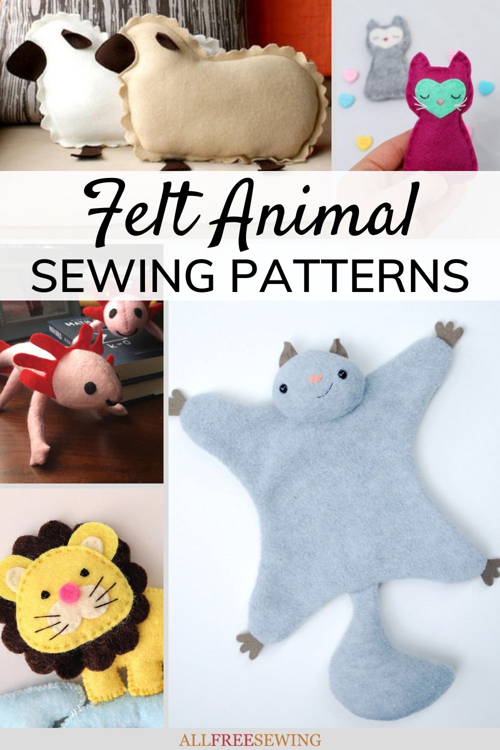 36 Felt Animal Patterns (Free!) | AllFreeSewing.com 36-felt-animal-patterns-free-allfreesewing-com