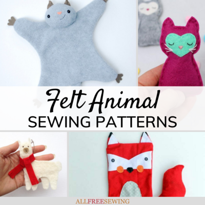 36 Felt Animal Patterns