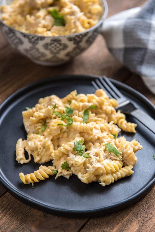 Home-Style Mac and Cheese with Garlic Chicken
