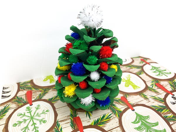 Pine Cone Christmas Tree Craft Project