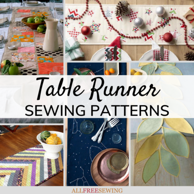 30 Gorgeous Free Table Runner Sewing Patterns & Tutorials