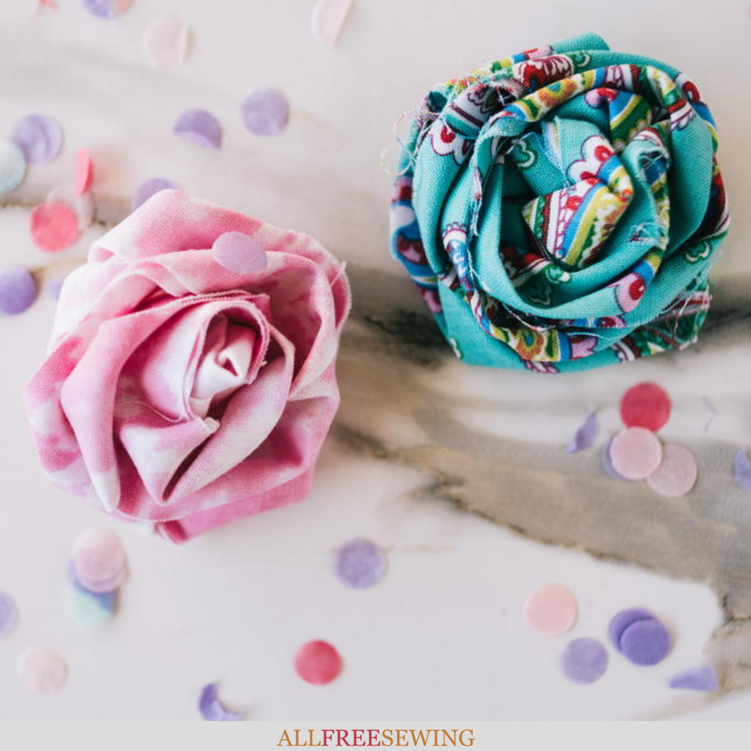 Satin Flowers · How To Make A Flower Hair Clip · Embellishing and Sewing on  Cut Out + Keep
