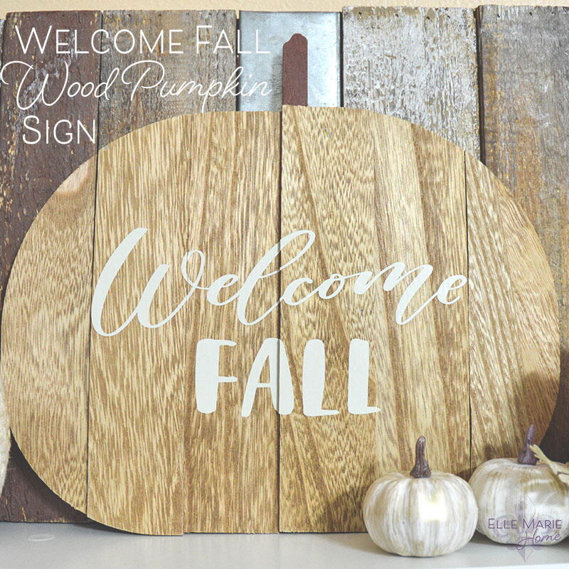 Welcome Fall Pumpkin Sign | FaveCrafts.com
