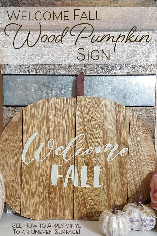 Welcome Fall Pumpkin Sign