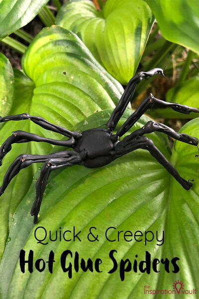 Hot Glue Creepy Spider