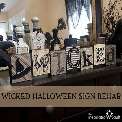 Wicked Halloween Sign