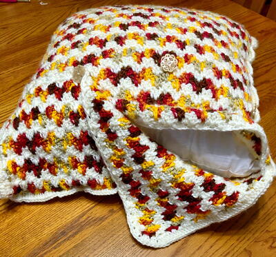 Embrace Autumn Crochet Pillow