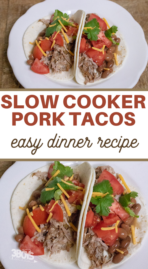 Tender Slow Cooker Pork Tacos
