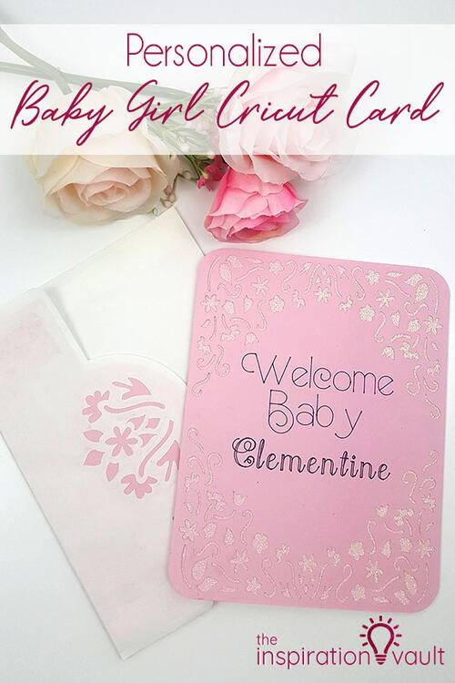 Baby Shower Cricut Card