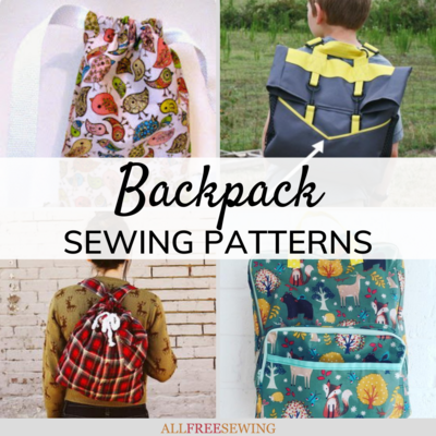 Drawstring School Backpack PDF Sewing Pattern Backpack 