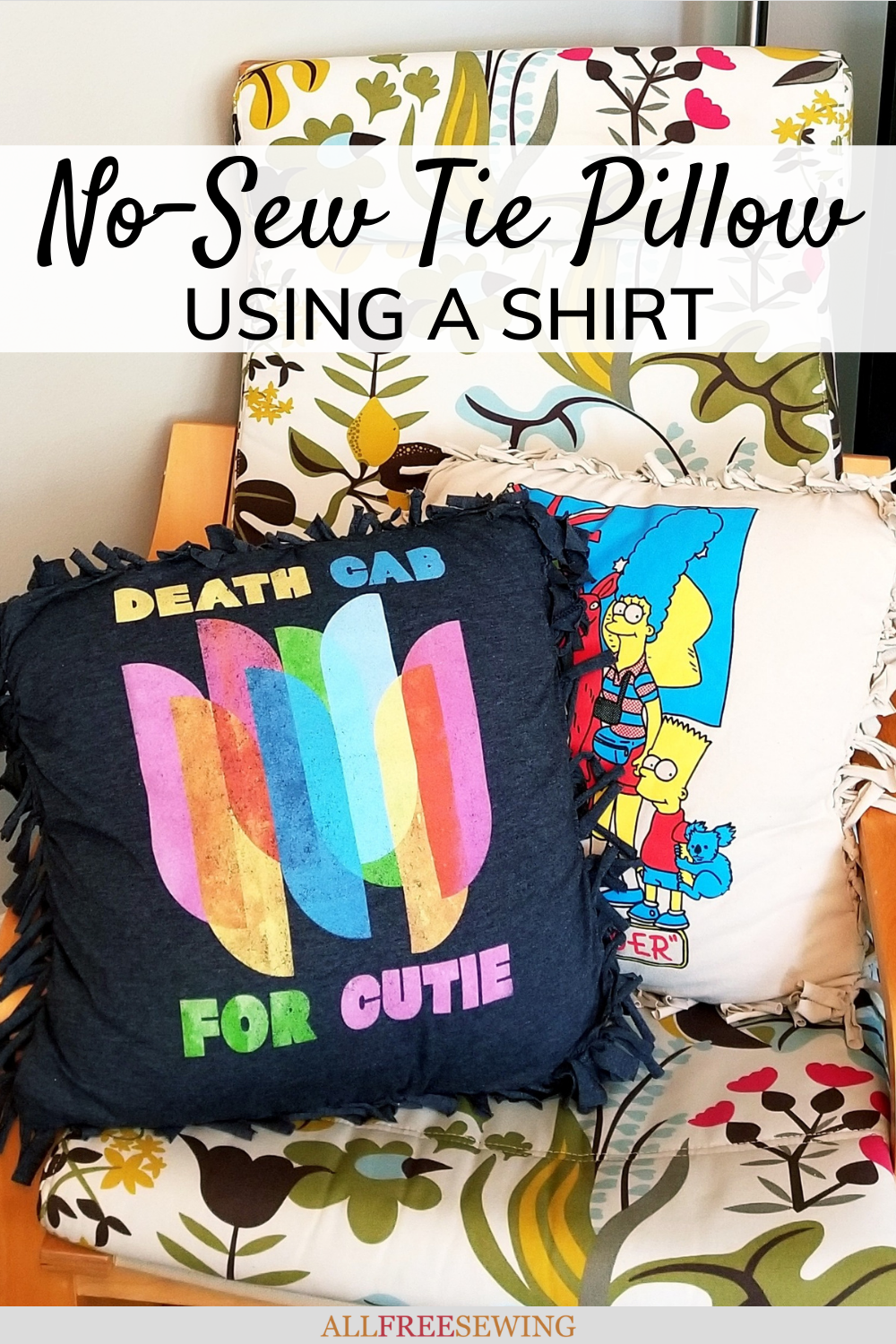 No sew tshirt clearance pillow