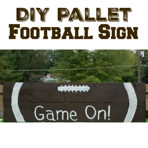 Diy Pallet Football Sign