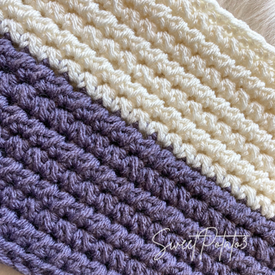 Knotted Half Double Crochet Cowl