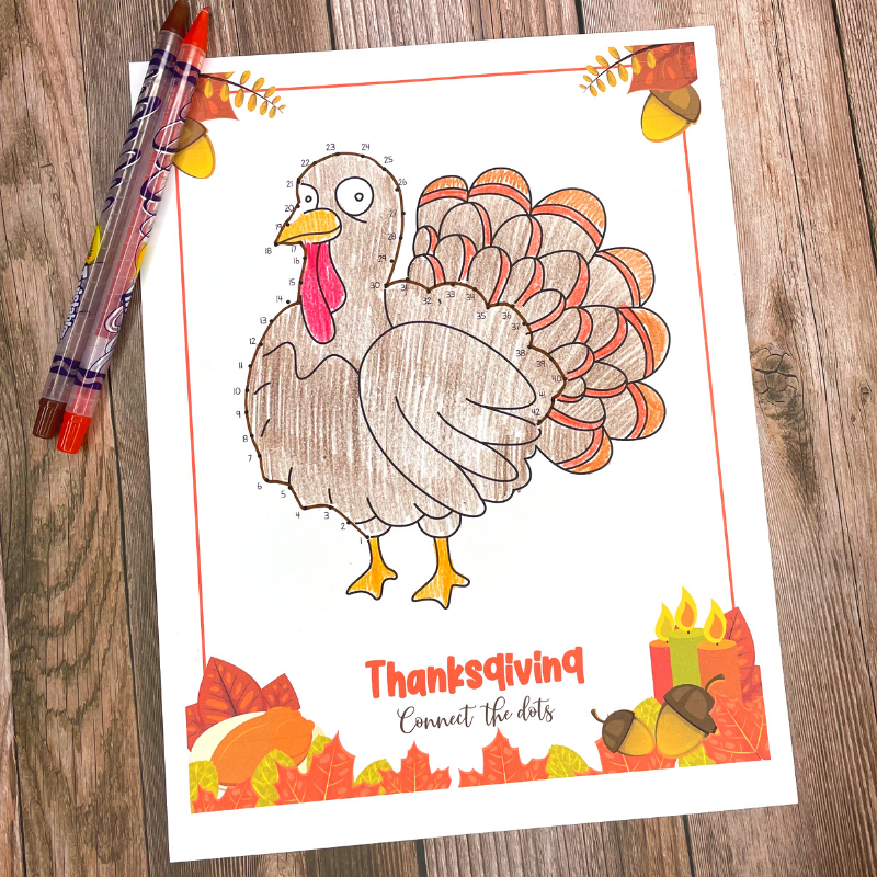 Thanksgiving Dot To Dot Printables | AllFreeKidsCrafts.com