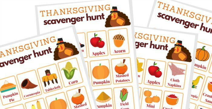 Thanksgiving Scavenger Hunt | AllFreePaperCrafts.com