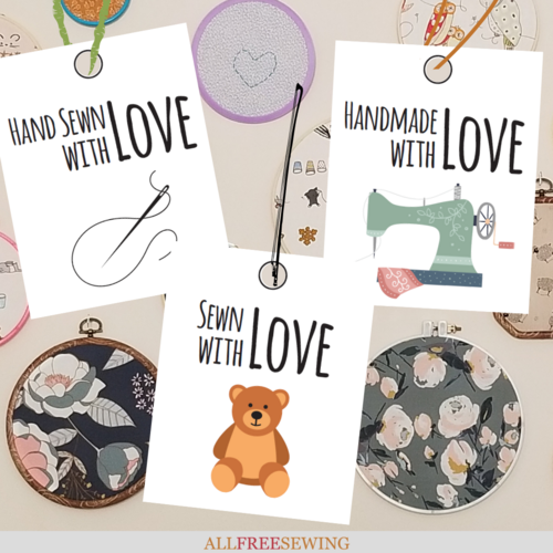 Sewn With Love Free Printable Gift Tags