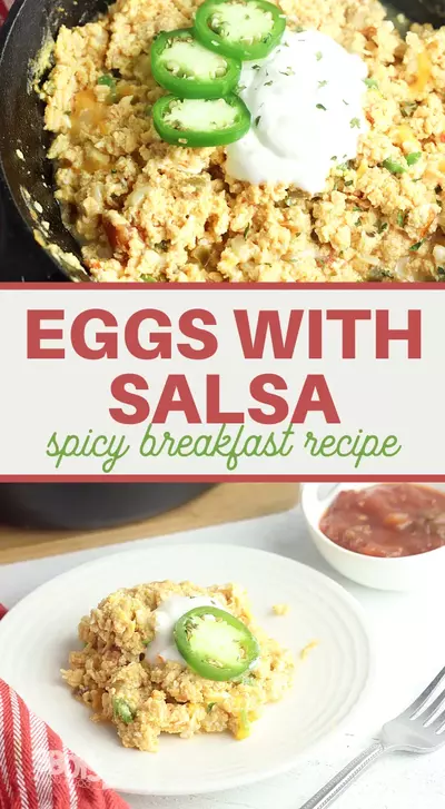 Scrambled And Fluffy Eggs With Salsa Recipe