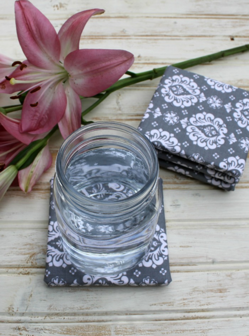 Diy Fabric Coasters Tutorial