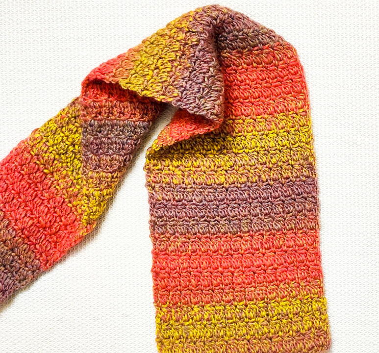 Easy Crochet Autumn Scarf 