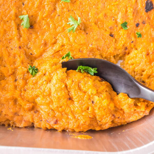 Grilled Mashed Sweet Potatoes 