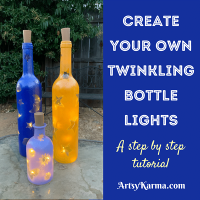 Diy Sparkling Bottles With Lights