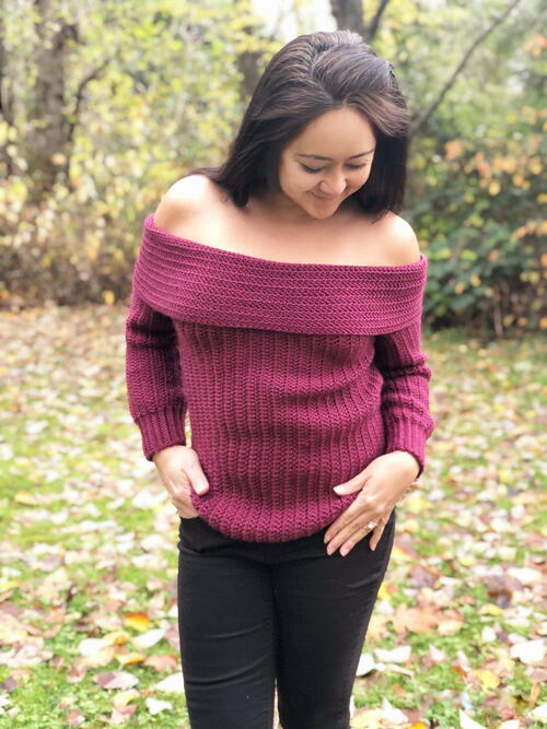 Hug Me Off Shoulder Sweater