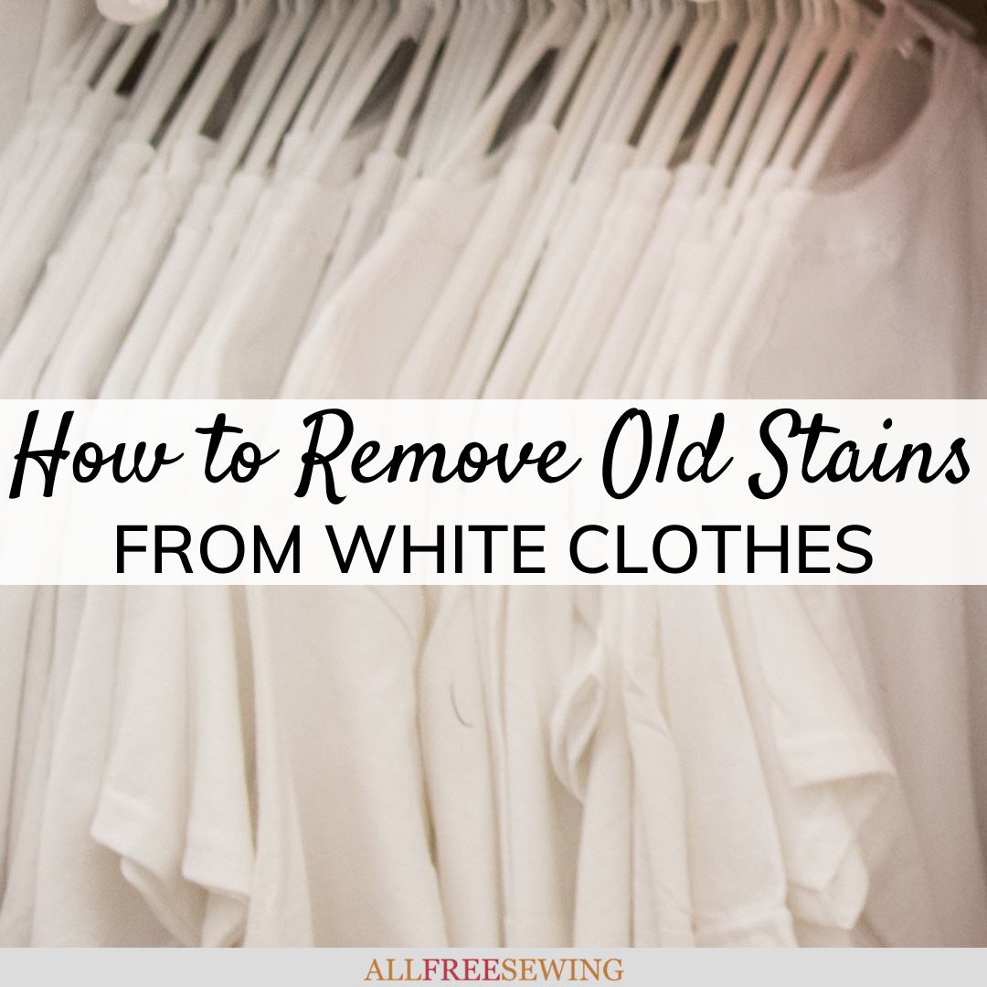 How to remove stains from white discount clothes