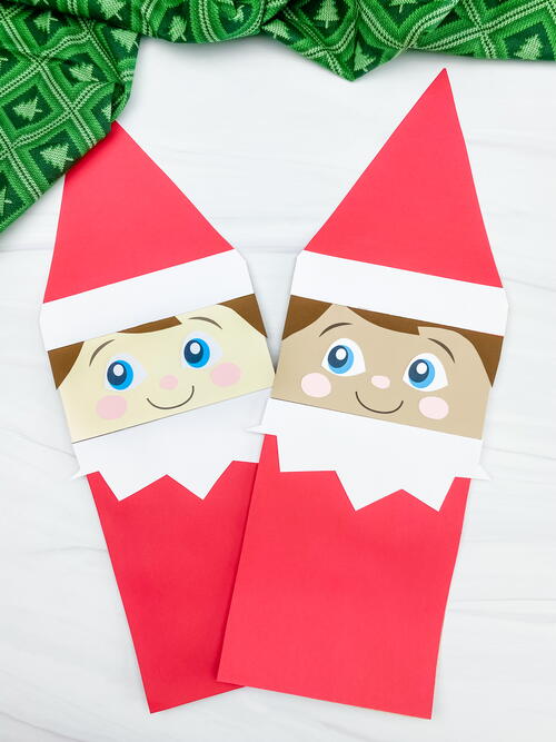 Elf On The Shelf Paper Bag Puppet Craft