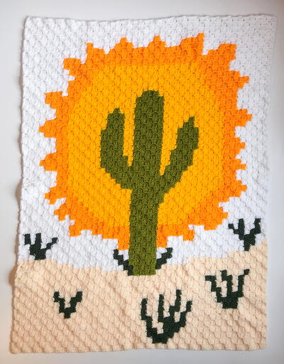 Desert Cactus C2c Throw