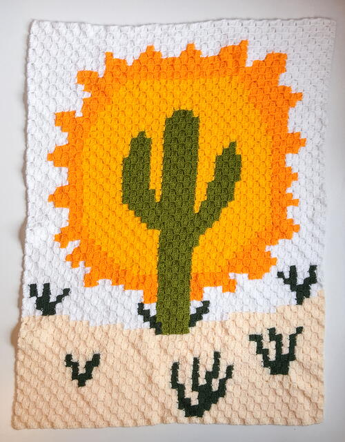 Desert Cactus C2c Throw