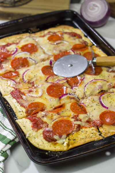 Pepperoni Pan Pizza