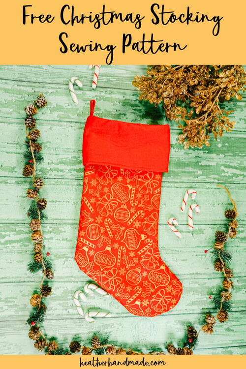 Free Christmas Stocking Sewing Pattern