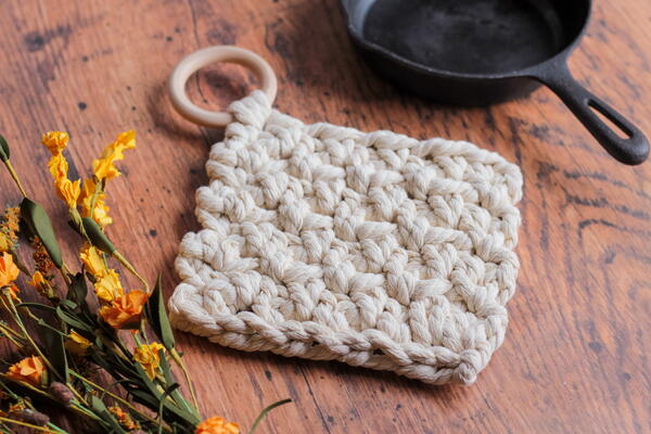 Rustic Cotton Rope Trivet