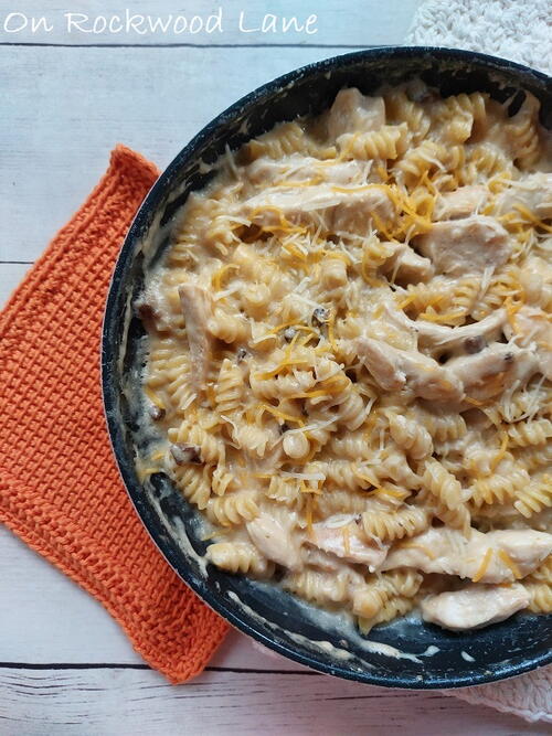 Mushroom Chicken Pasta Skillet