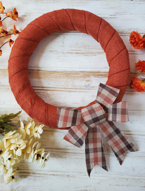 DIY Fall Wreath Dollar Store Tutorial