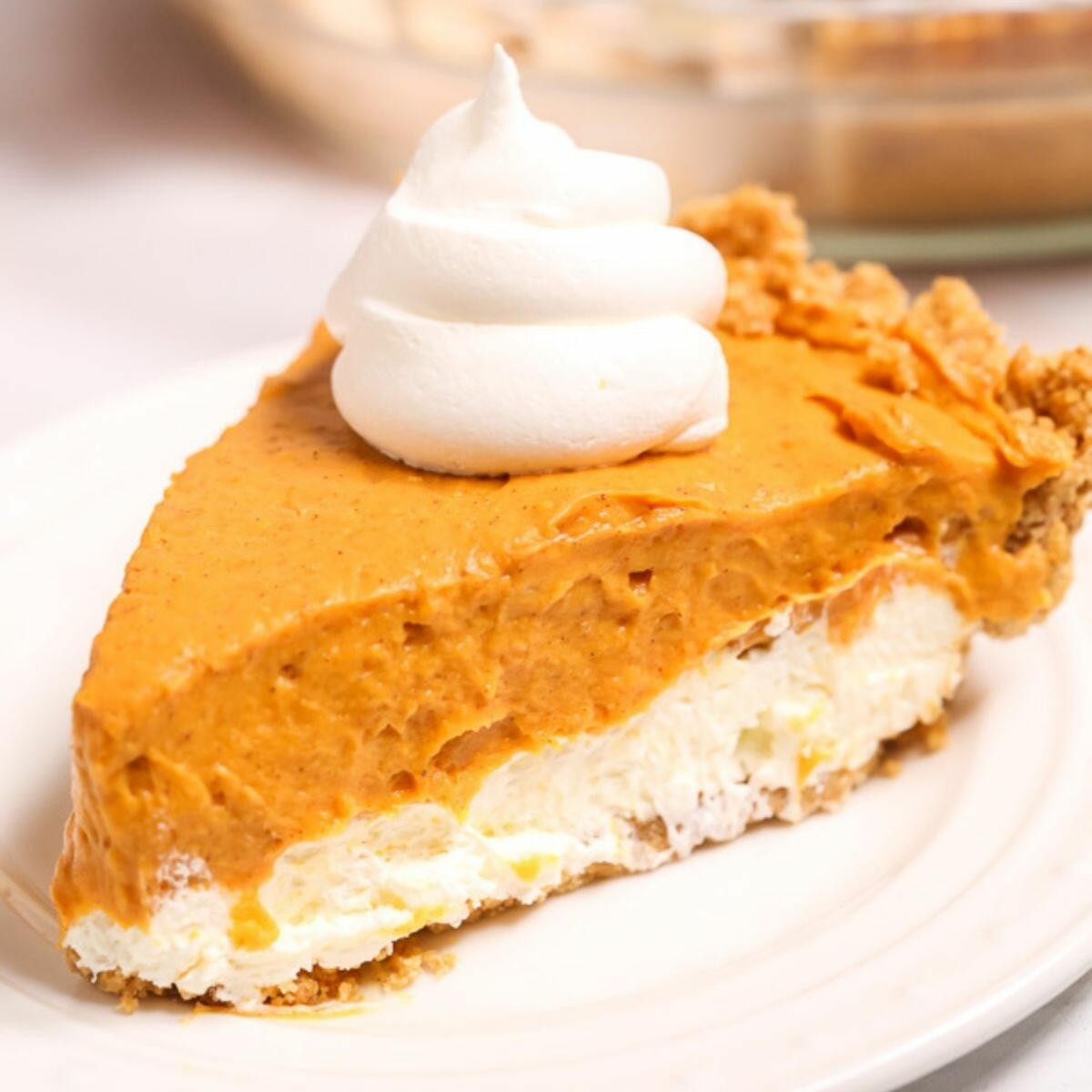 Double Layer Pumpkin Pie | RecipeLion.com