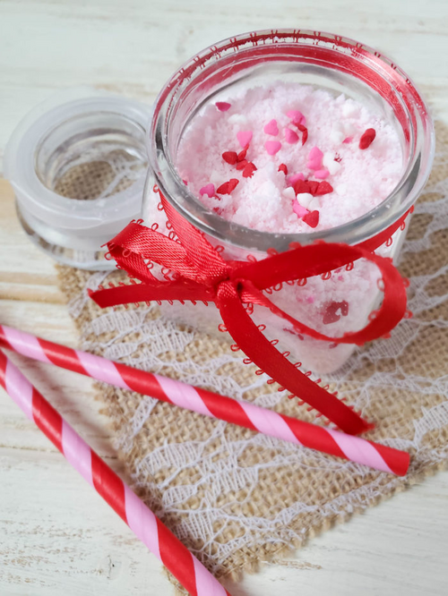 Easy Bubbling Bath Salts Recipe For Valentine’s Day