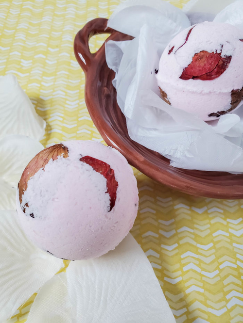 Rose Petal Bath Bombs