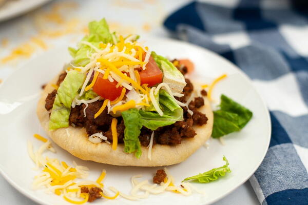 Air Fryer Indian Fry Bread Tacos