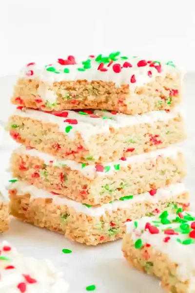 Christmas Frosted Sugar Cookie Bars