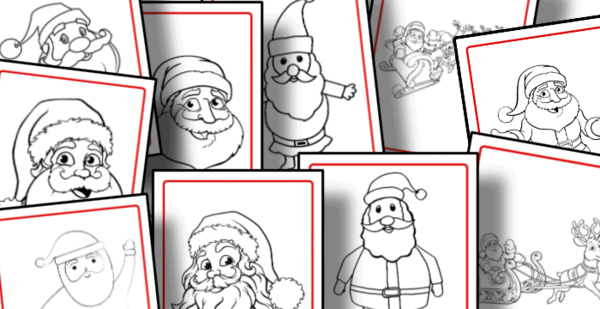 Santa Coloring Pages
