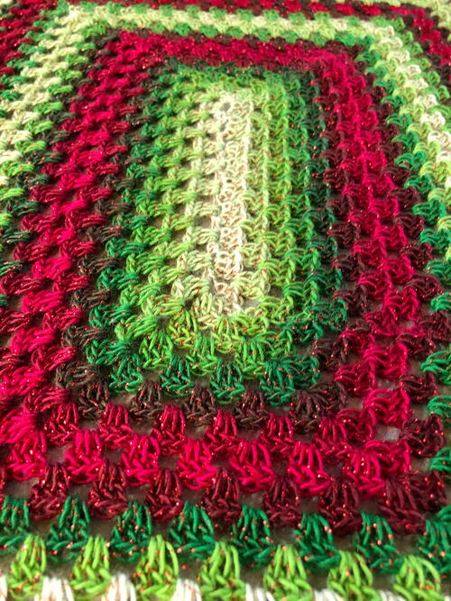 Christmas Crochet Rectangle Tablecloth Pattern