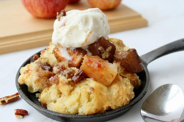 Maple Pecan Apple Cobbler Recipe