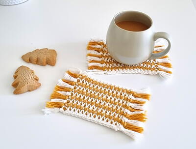 Tea Spa Crochet Mug Rug