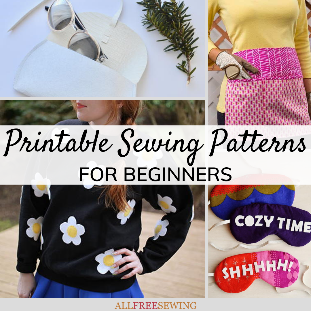 40+ Printable Sewing Patterns for Beginners | AllFreeSewing.com