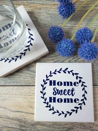 Cricut Ceramic Coasters Easy Gift Idea