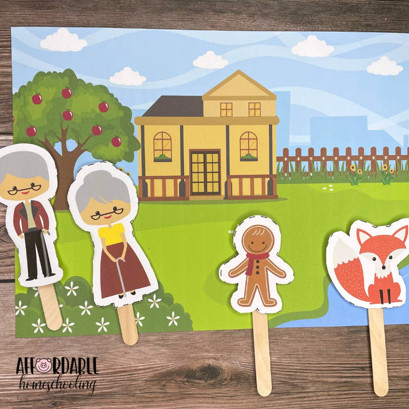 The Gingerbread Man Stick Puppets | AllFreeKidsCrafts.com for Free Printable Gingerbread Man Puppets Printable