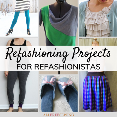Refashion Old Leggings into Long Sleeve Shirt Project
