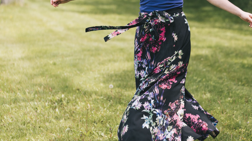 Long wrap top skirt pattern free